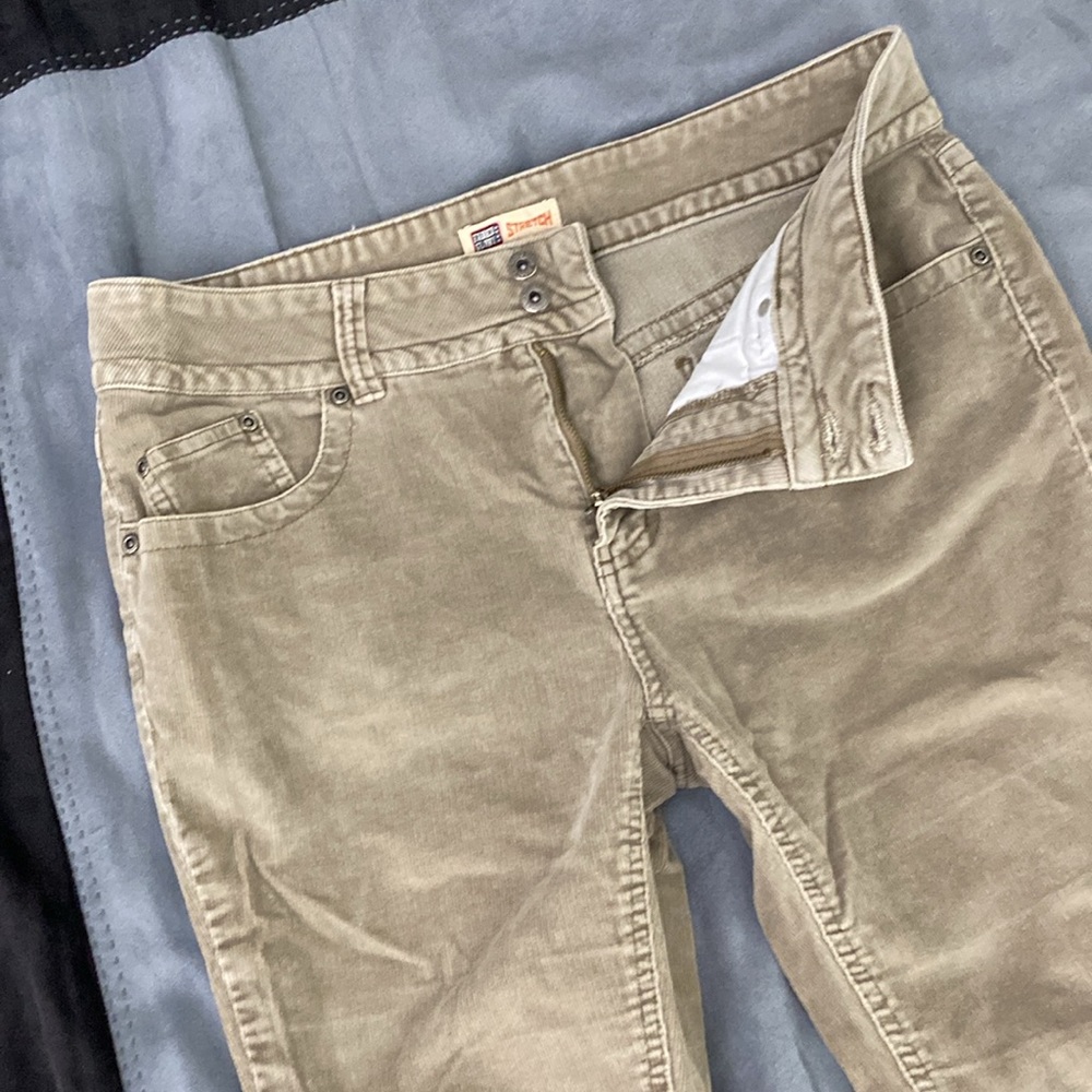 Velvety tan corduroy pants - Picture 6 of 17